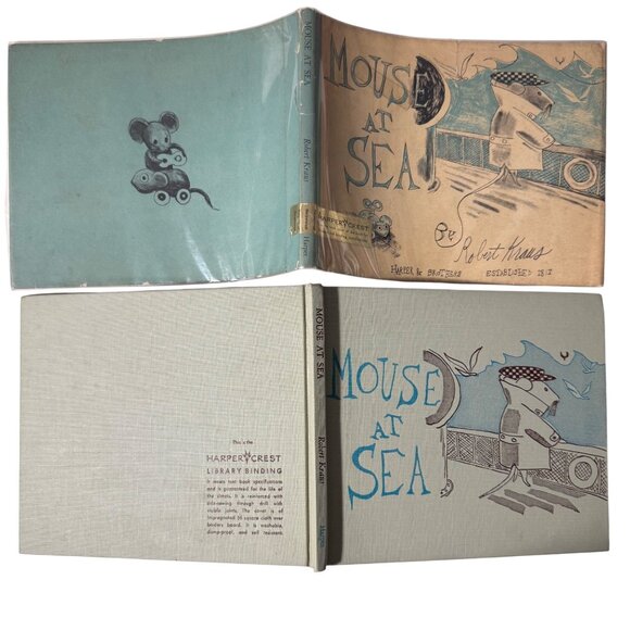 Mouse At Sea By Robert Kraus First Edition Hardcover DJ 1959 Harper Illustrated - Picture 3 of 16